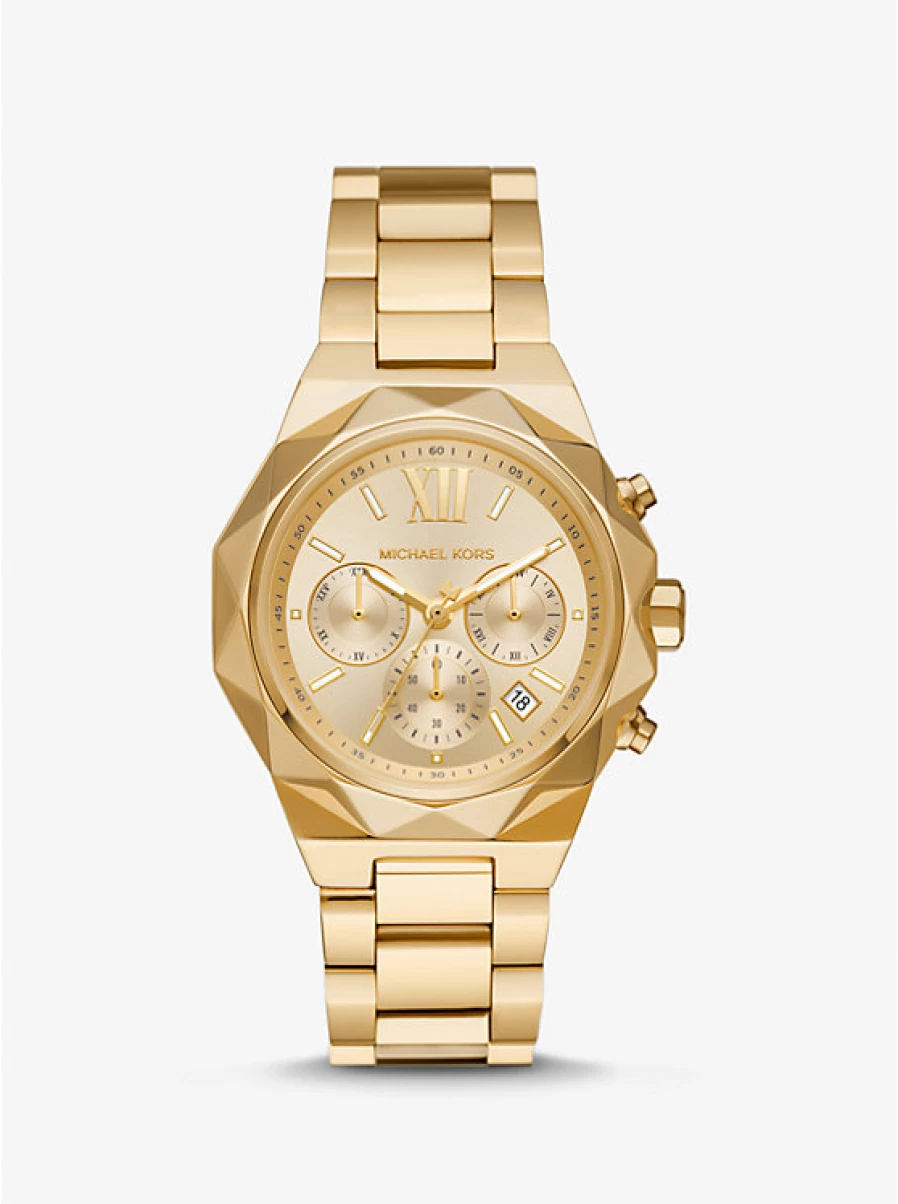 Michael Kors Raquel Oversized Gold-Tone Watch for Women