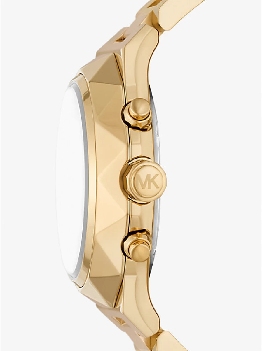 Michael Kors Raquel Oversized Gold-Tone Watch for Women